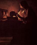Georges de La Tour Bubende Maria Magdalena oil painting artist